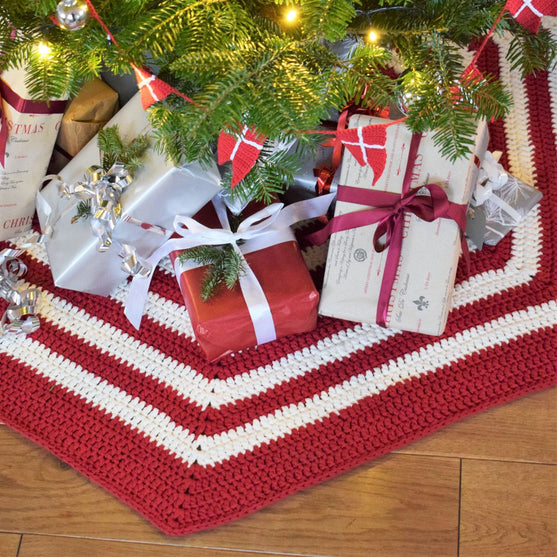 Tapis Sapin de Noël Crocheté
1