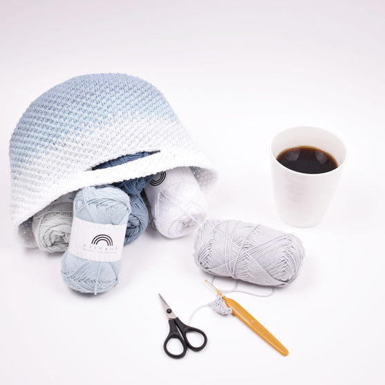 Sac pour fils au crochet – Ton sur Ton
1