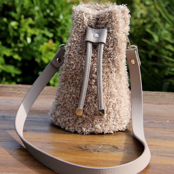 Bag Drawstring - Black/Bronze - Go Handmade
6