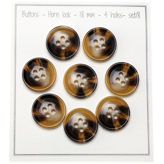 Boutons (look) corne - Go Handmade
1