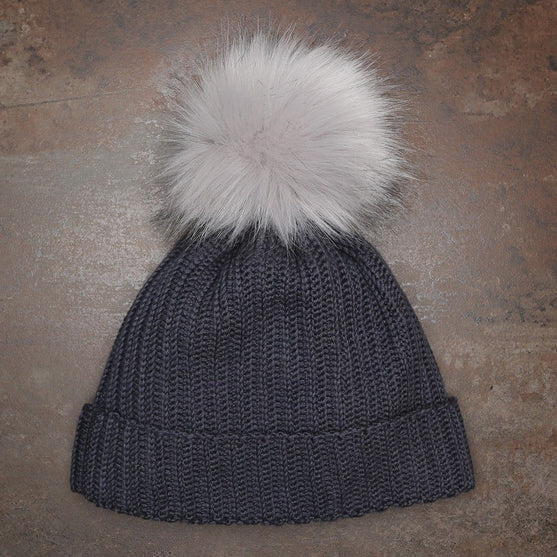 Pompon, Gris, large/13 cm - Go Handmade
3