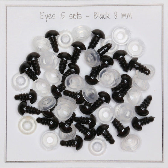 Safety eyes - 8 mm (0.31 in) - Go Handmade
1