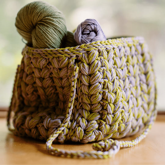 Vitreous - Tasche aus Puffmaschen