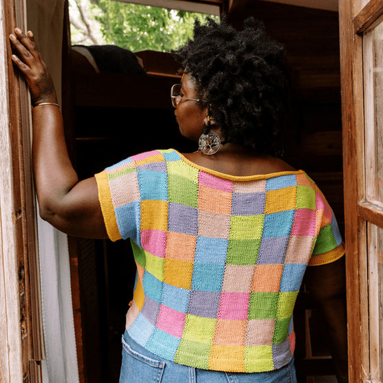 Suncatcher - T-shirt à Encolure Carrée
6