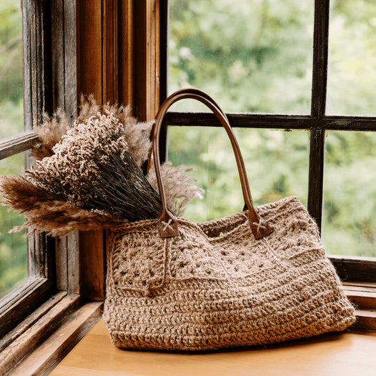 Rose Window - Jute-Tragetasche