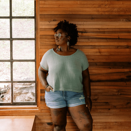 Floreale Top - Lace Back Tee
5