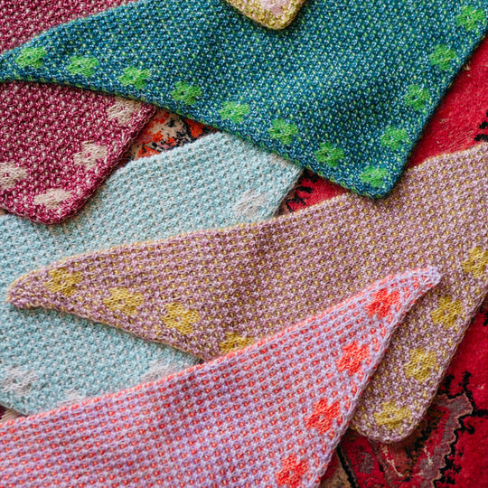 Pressed Flowers Kerchief - Mosaik-Bandana
