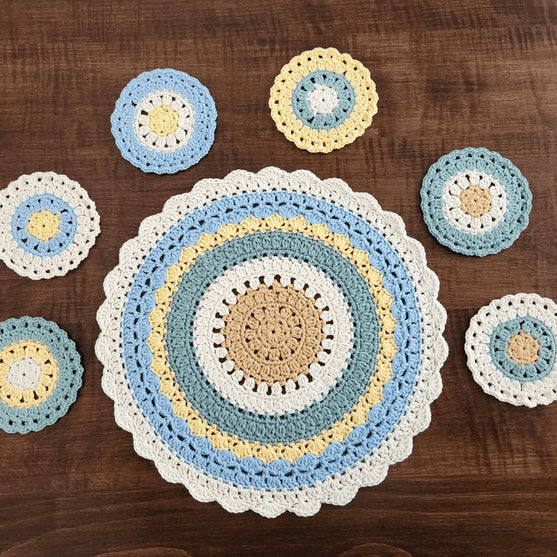 Spring Mandala - Placemat and Coaster Set
4
