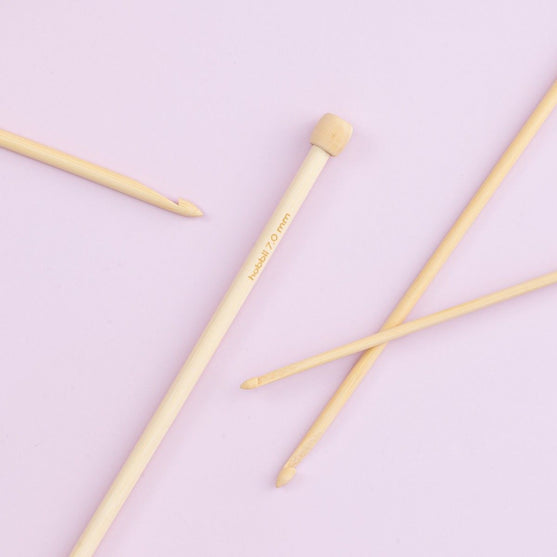 Bamboo Tunisian Crochet Hook Set - 25 cm (9.8 in) - Hobbii
2