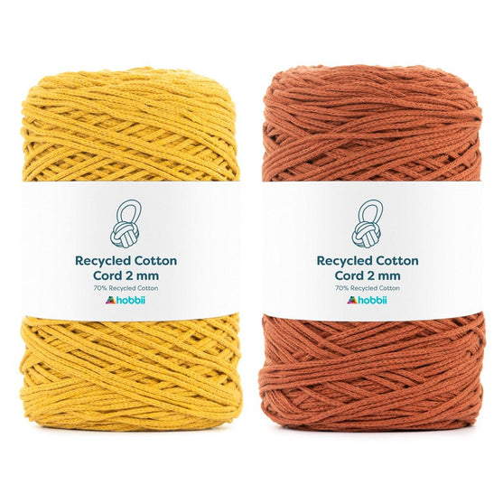 Recycled Cotton Cord (2 mm - 0.7 in) - Hobbii
1