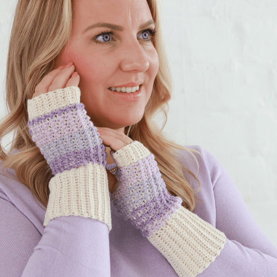 Coffee and Cream - Wrist Warmers
8