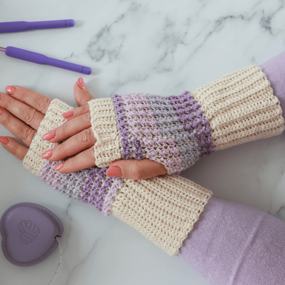 Coffee and Cream - Wrist Warmers
11