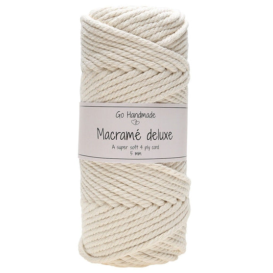 Macramé Deluxe, 5mm - Go Handmade
1
