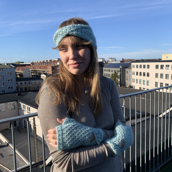 Soft Twist - Bandeau et mitaines
4