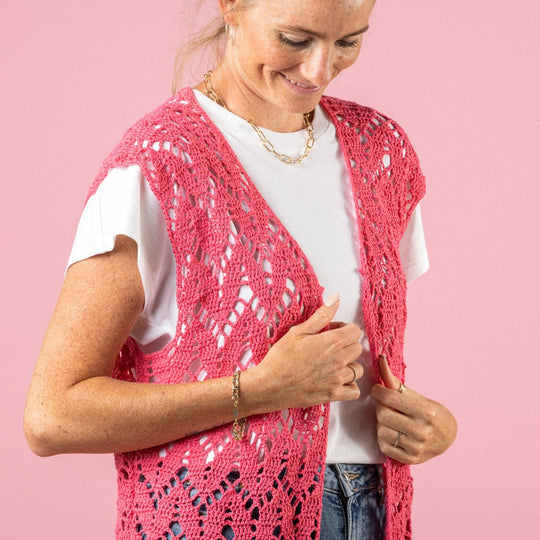 Leaf Me On - Weste - Pink Collection