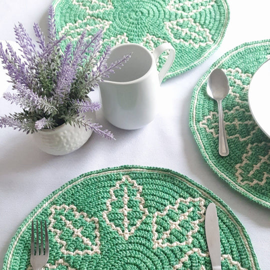 Mosaic Oak Leaf - Table Mat