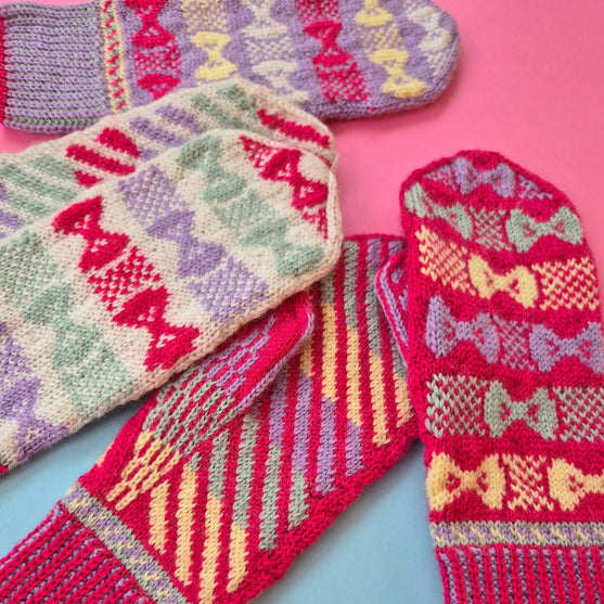 Bow Pop Mittens - Moufles
2