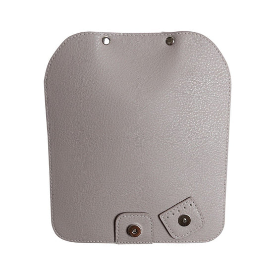 Rabat de sac avec bouton magnétique - Beige/Argent - Go Handmade
6