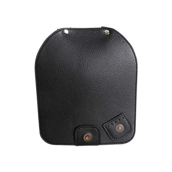 Rabat de sac avec bouton magnétique - Black/Silver - Go Handmade
5