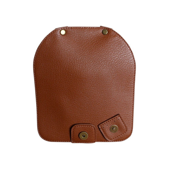 Rabat de sac avec bouton magnétique - Brun/Bronze - Go Handmade
5