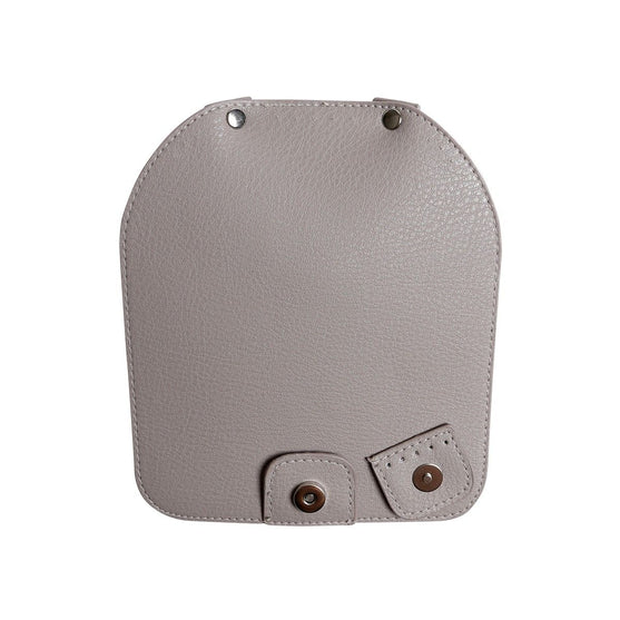 Rabat de sac avec bouton magnétique - Beige/Argent - Go Handmade
5