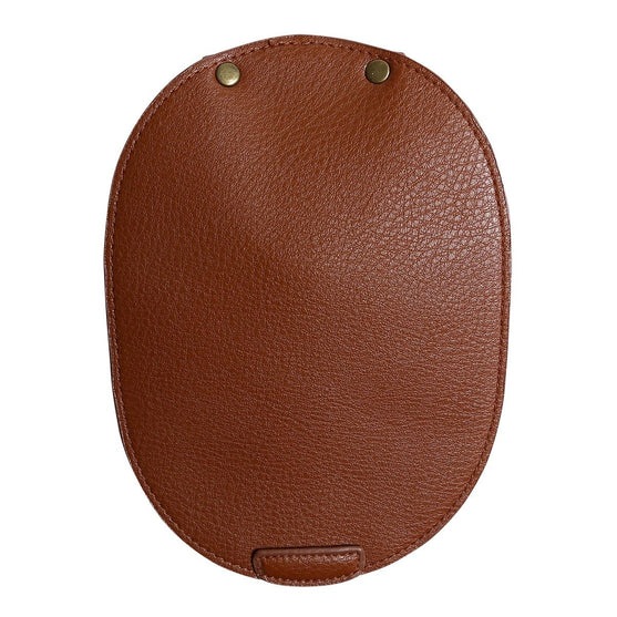 Bag Flap for Metal Lock - Brown/Bronze - Go Handmade
5
