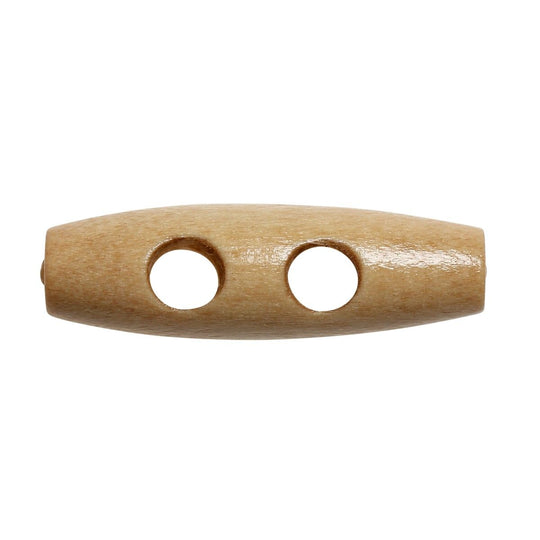 Boutons en bois allongés - 30 mm - Go Handmade