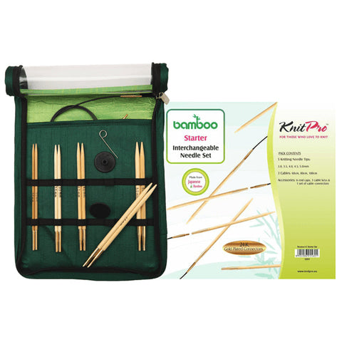 Bamboo Interchangeable Circular Needle Set - Beginner - KnitPro