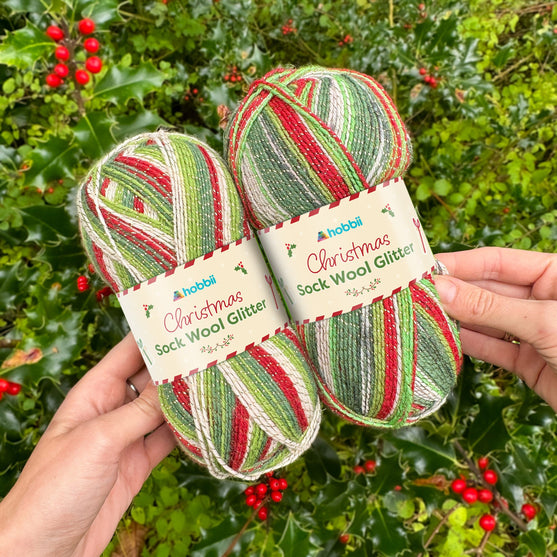Christmas Sock Wool Glitter (Limited Edition) - Hobbii
3
