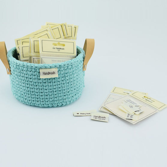 10 Etiquettes - Made with love - 1 Cœur - 3,5 cm - Go Handmade
5