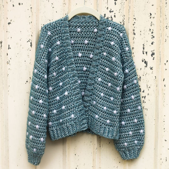 Cotton Candy Dot - Children’s Cardigan
