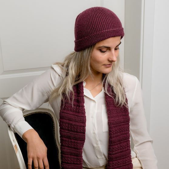 Estense Bonnet et écharpe
4