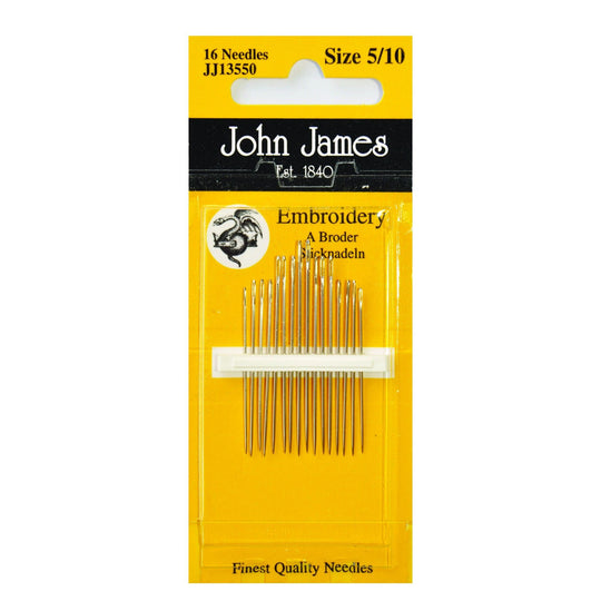Aghi da ricamo dimensione 5/10 - John James