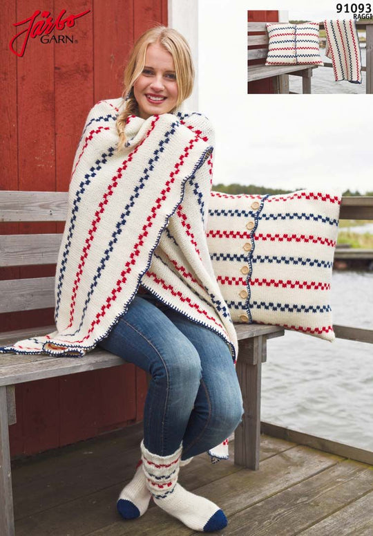91093 Pippiplaid og Pude