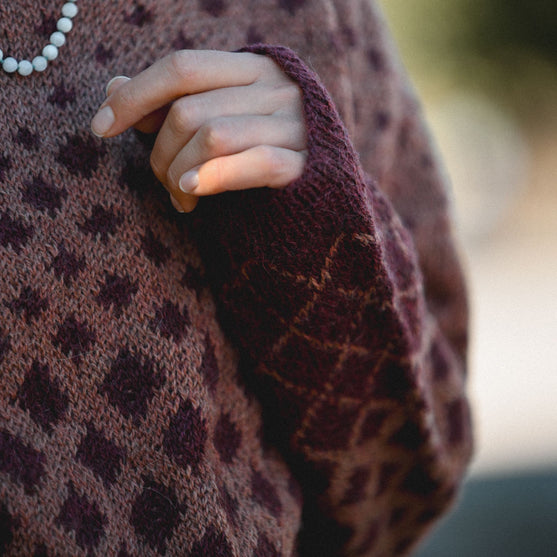 Maggie Rustic - Sweater with colorwork
7