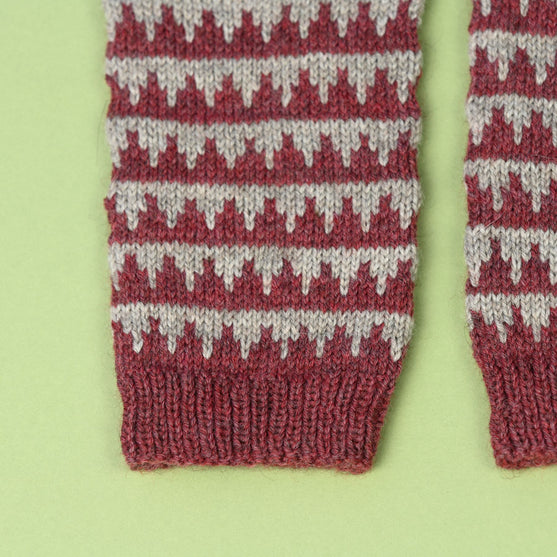 Manchettes en motif Jacquard
7