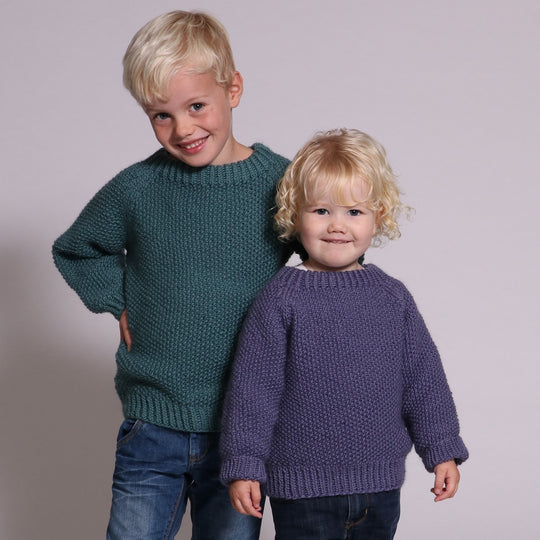 Alex Sweater in Seed Stitch