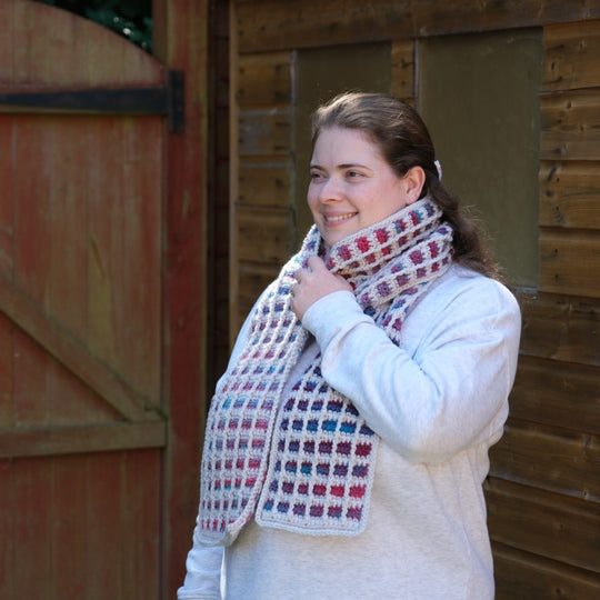 Neon Grid - Scarf