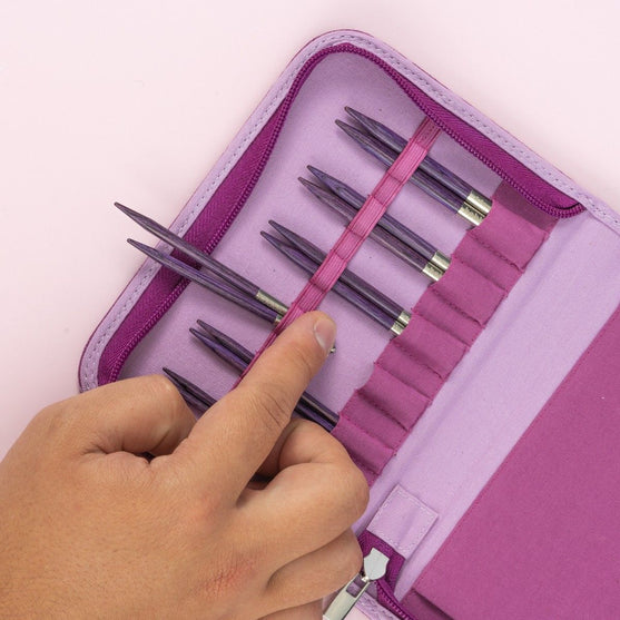 Betula Short Interchangeable Circular Needle Set Essential - Mulberry - Hobbii
2