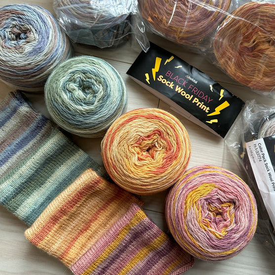 Black Friday Sock Wool Print Color Pack (Édition Limitée) - Hobbii
2