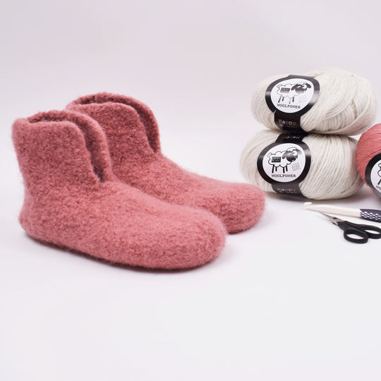 Felted Slippers - Crochet