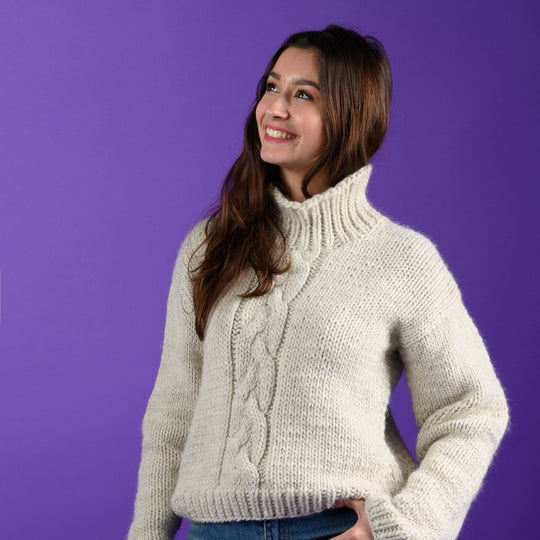 Ulla - Sweater with cable