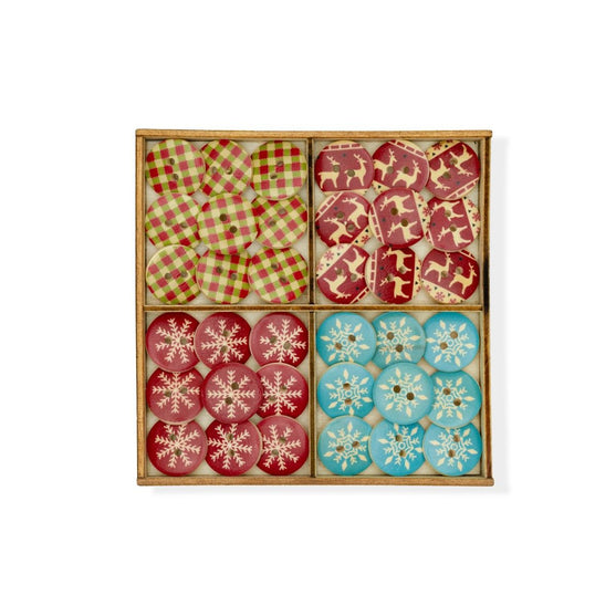 Boutons en bois - Noël - 18 mm - Hobbii
1