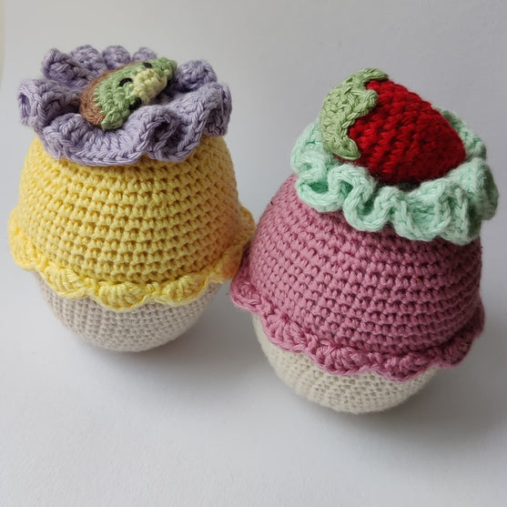 Cupcakes - Jouet au crochet
1