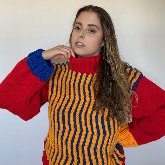 Big Zig - Cable knit sweater