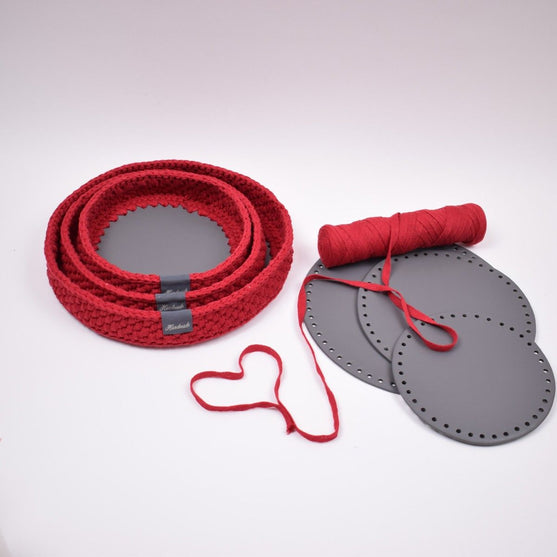 Decoration trays with round leather base - Christmas
2