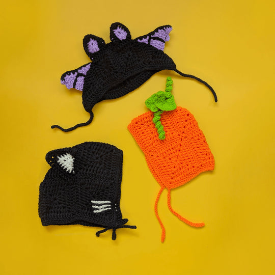 Baby Boo Bonnets - Halloween Bonnet Trio