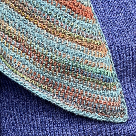 Jasmin - Châle au crochet tunisien
9