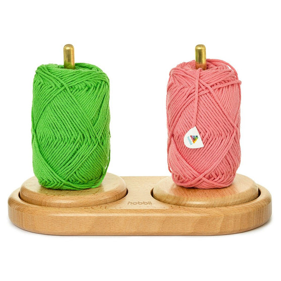 Dérouleur de pelote double en bois - Hobbii
3