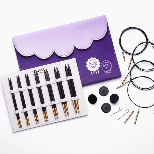 J'Adore Cubics Deluxe - Set d'aiguilles circulaires interchangeables - KnitPro